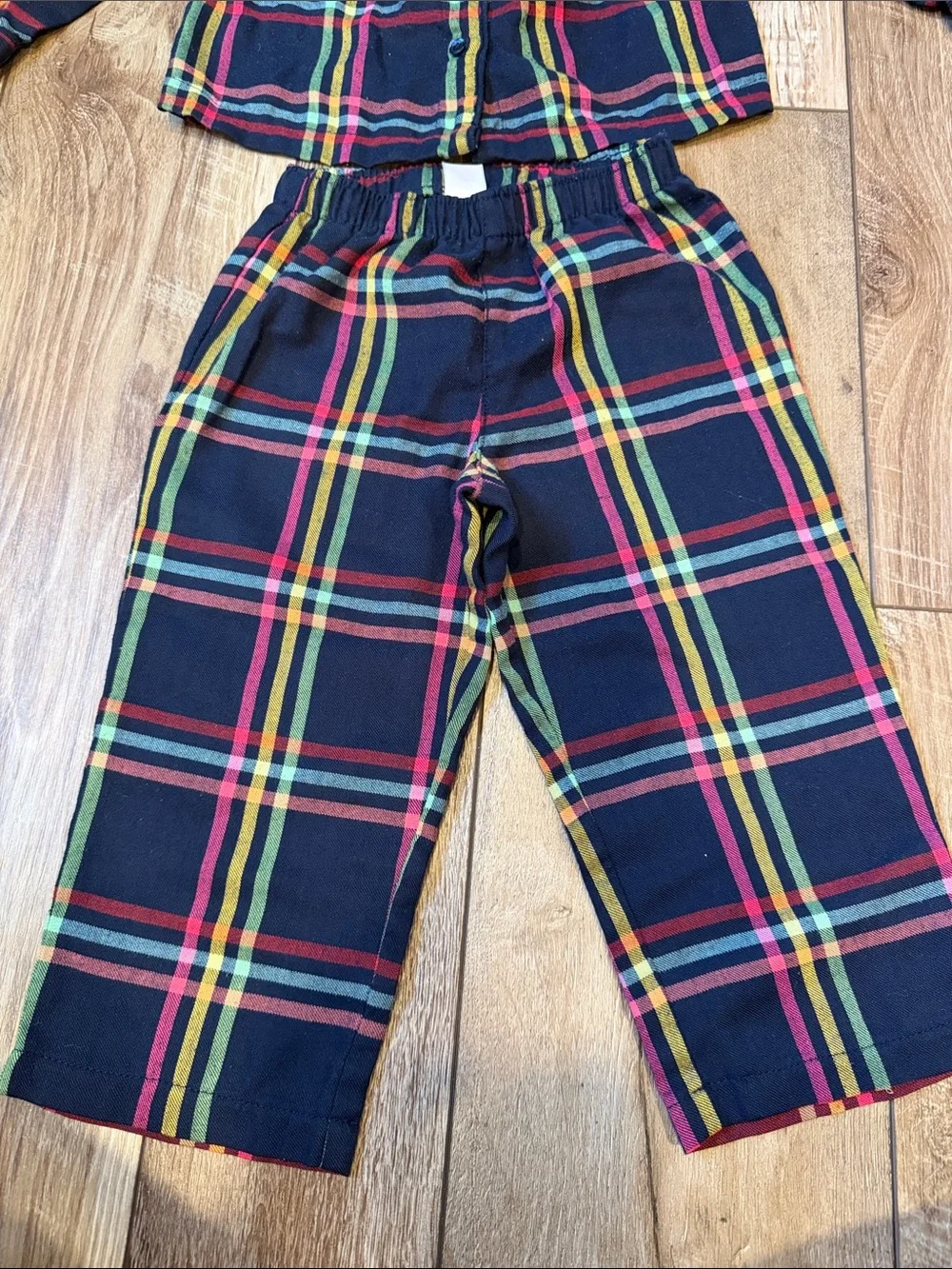 GAP Girls Plaid Flannel Pajama Set Size 2